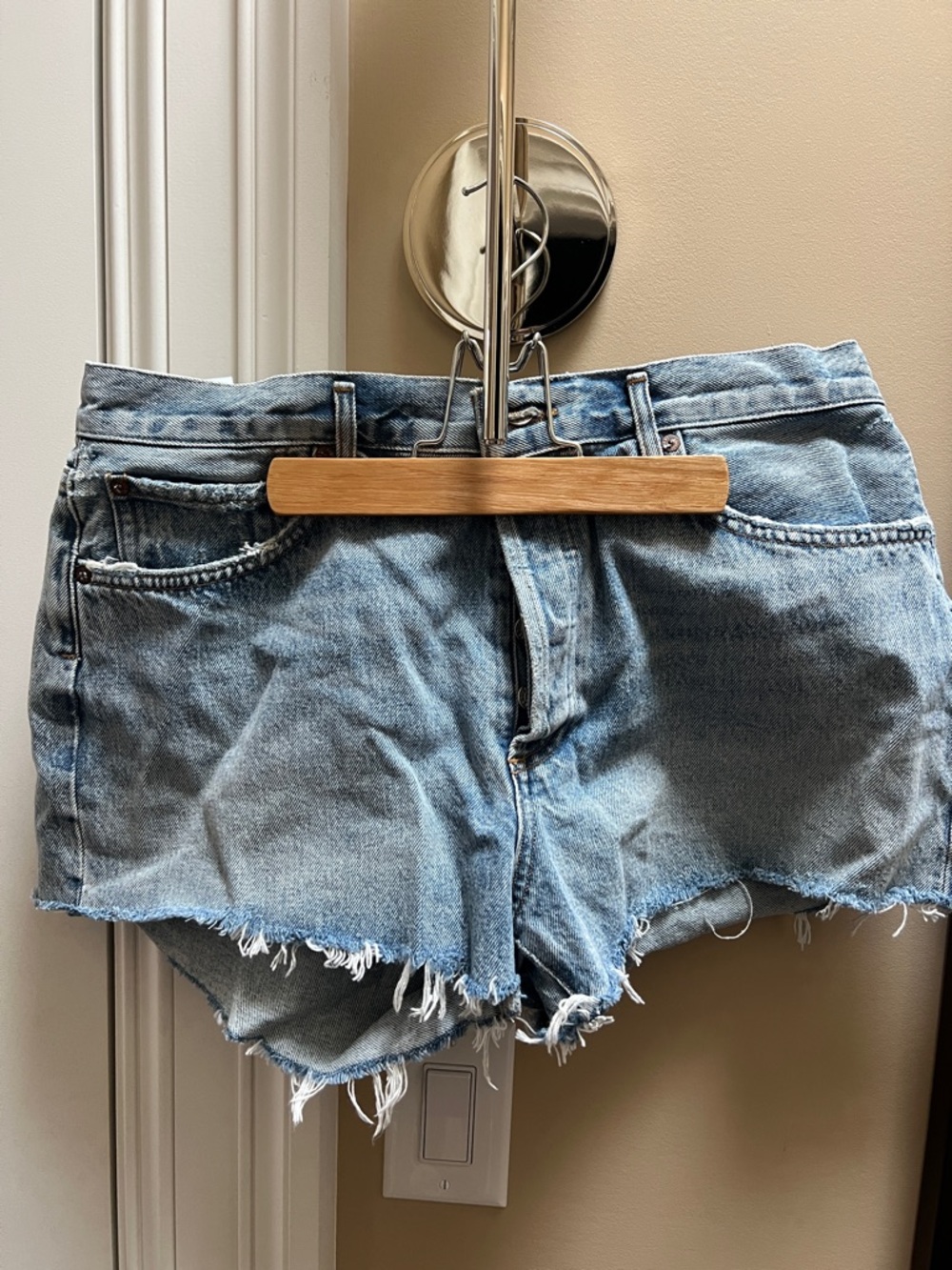 Agolde Parker Denim Cutoff Shorts - Women